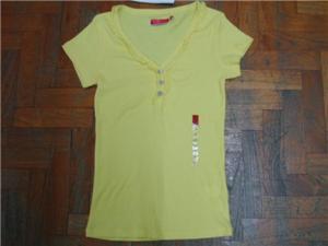 Brand New U2 frill yellow v neck Top