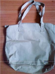 Brown bag with zip