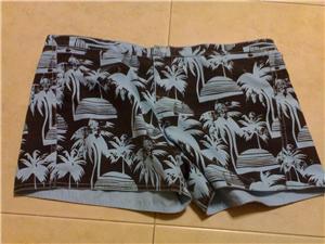 mambo blue reversible beach shorts
