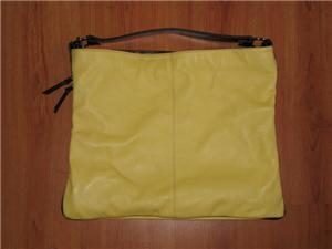 Nice Yellow PVC leather bag