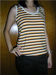 stripes crossback top