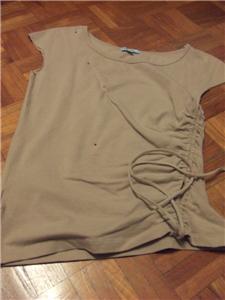 Brown Ruched Tunic