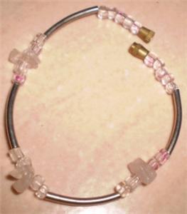 PINK BEADS/ STONE BRACELET