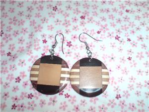 Wooden Material Earing - Unique!!