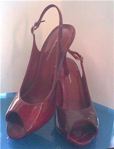 Maroon Patenet Heel