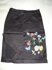 Black Embroidery Skirt 