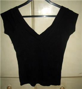 basic black off shoulder top