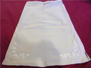 Beige A-line Skirt Szie S