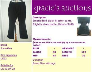 [gracies] BNWT Joan Allen Cowboy pants (UK20)