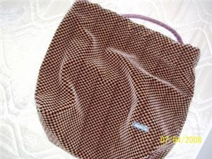 Brown Checkered  Jassada Ladies Bag For Sale