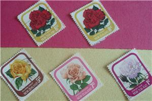 New Zealand Flower Series Stamps