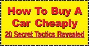 How to Buy Car Cheaply