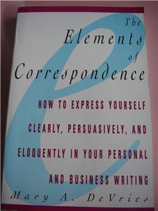 The Elements of Correspondence