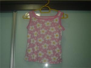 Flowery Pink Singlet YS 0.5