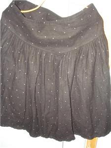 black sweet dot skirt