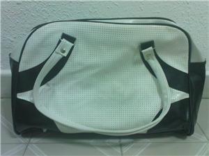 Black and white shoulder bag