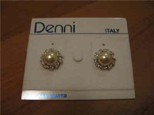 Denni pearl and crystal earrings