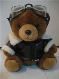 Bear wearing a goggle and jacket