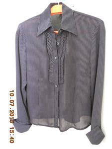 Strap Greyish Black Blouse