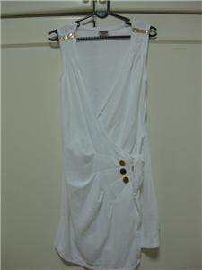 Brand new White long top/ vest