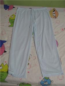 light blue sheer long pants