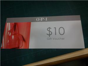 OPI gift voucher