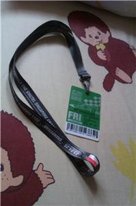 F 1 singapore grand pix 2011  lanyard 