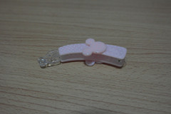 Pink mickey hair clip