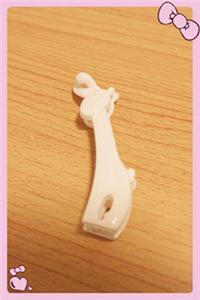 Giraffe design hair clip(White)