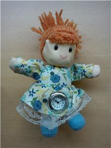 doll with clock