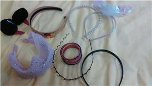 rabbit ear hairband, minnie mouse, bling hairband