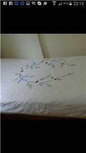 single emboidery cotton quilt cover