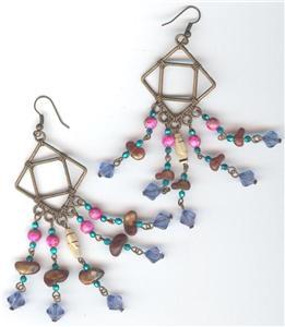 Brand New Colourful Dangling Earrings