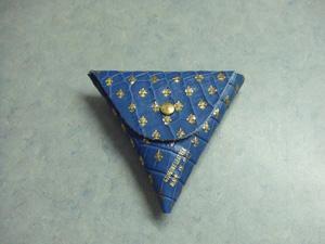 Blue Triangle Coin Purse