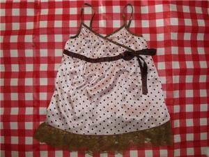 Polka dot pink spagetti top