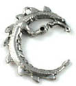 dragon 3D pewter charm