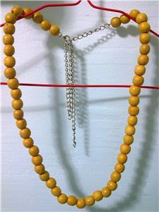 Yellow Beaded Necklace