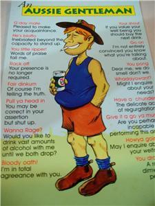 BN Aus guy Postcard