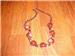 maroon red beads contemporary style (modern). Worn twice. 