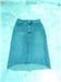 Denim knee-length skirt. Worned couple of times. Too small for me, bought wrong size.Easy to match with anything. Suitable for S-M size local girls. 
Postage of $2 to POSB saving 017-23000-0.