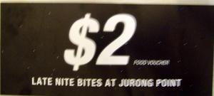 Jurong Point $2 Food Voucher4 - Rersved (Til 8Nov)