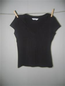black v-neckline 