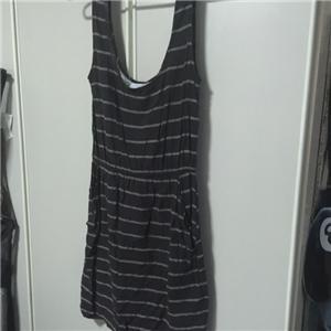 Cotton on black stripe dress