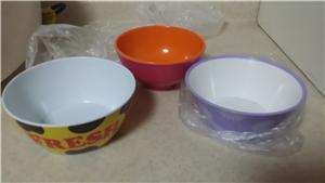 new yellow cow melamine bow