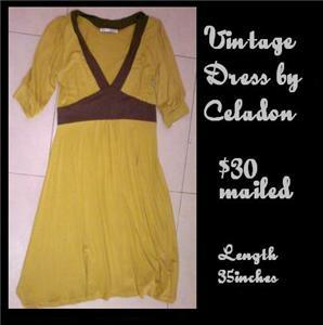 Celadon Vintage Dress - New