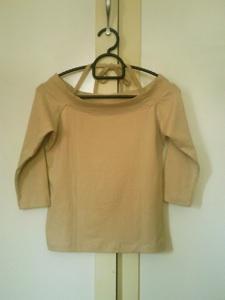 Beige Boat-neck Top, m)phosis