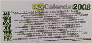 UFM 1003 Calendar - Postcard