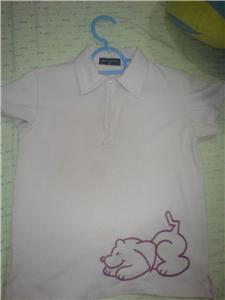 pink blossoms collared tee