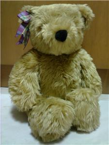 Bear w purple ribbon