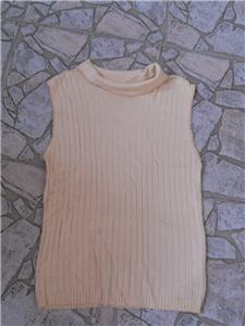Beige Colour Sleeveless Top
